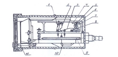 Схема конструкции напоромера НМП-52