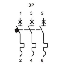 Схема подключения выключателя FB1-63 ECO 3P B1