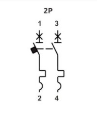 Схема принципиальная выключателя FB1-125 ECO 2P С125