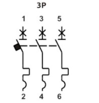 Схема принципиальная выключателя FB1-125 ECO 3P C125