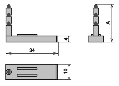 Габаритные размеры узла УПС-08