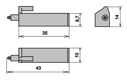 Габаритные размеры узла УПС-27