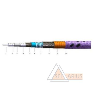 Кабельная сборка СВЧ измерительная с защитой CabLX-LMX26S-3.5m-3.5m-1m