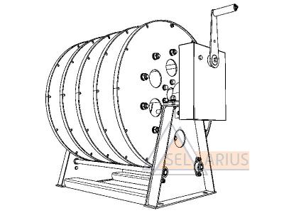 Кабельные барабаны с ручным приводом КБР